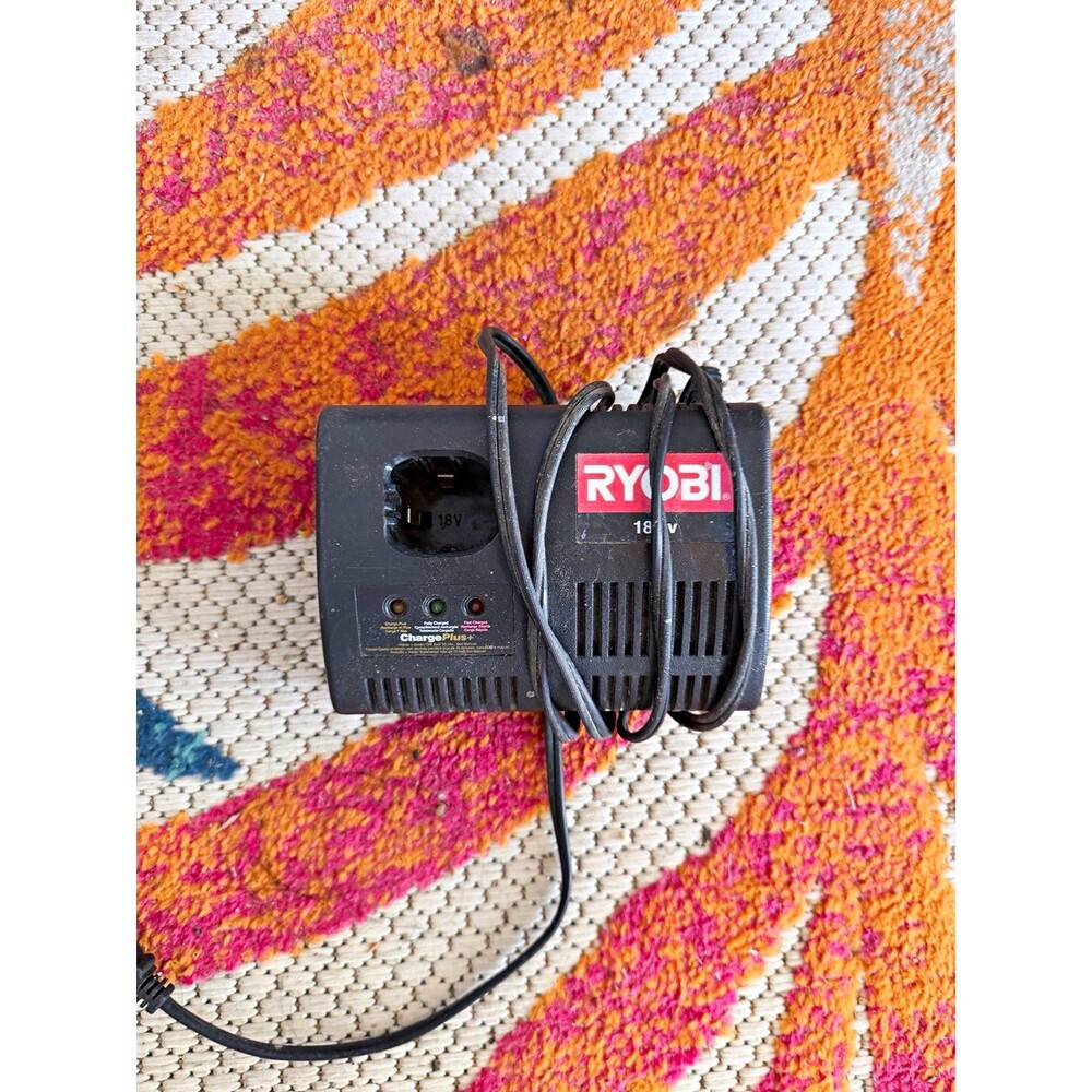 Ryobi 18V ChargePlus+ Power Tool Battery Charger, Black, 1-Battery